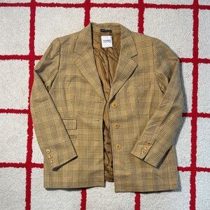 Toypes Brown Checkered Blazer